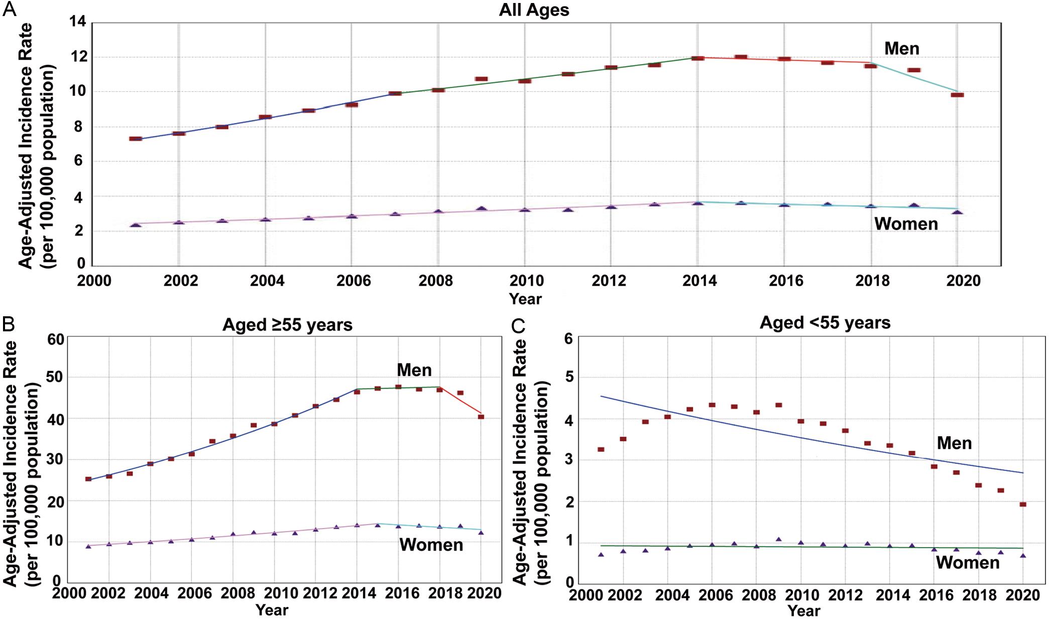 Hepatocellular Carcinoma Incidence And Mortality In The Usa By Sex Age