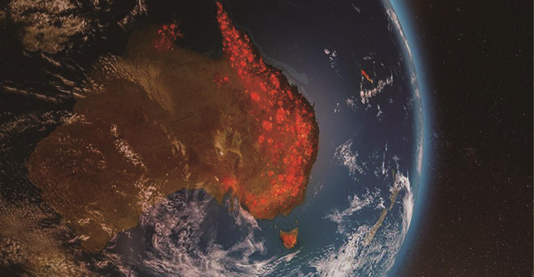  澳洲火灾地图显示澳大利亚野火危机。
