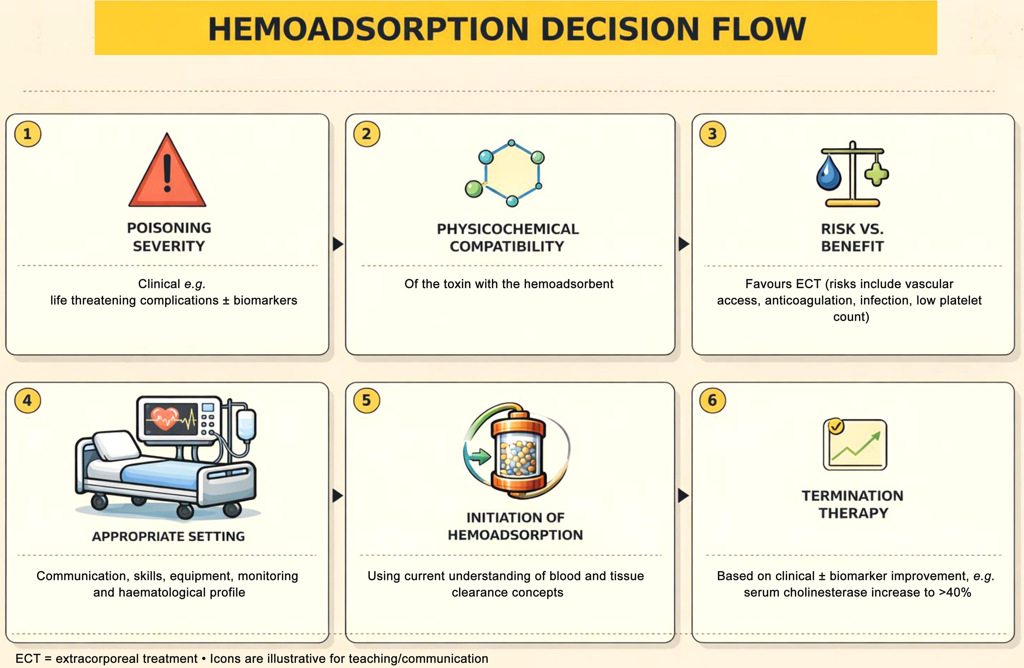 Suggested care pathway for hemoadsorption when formal guidelines are lacking.