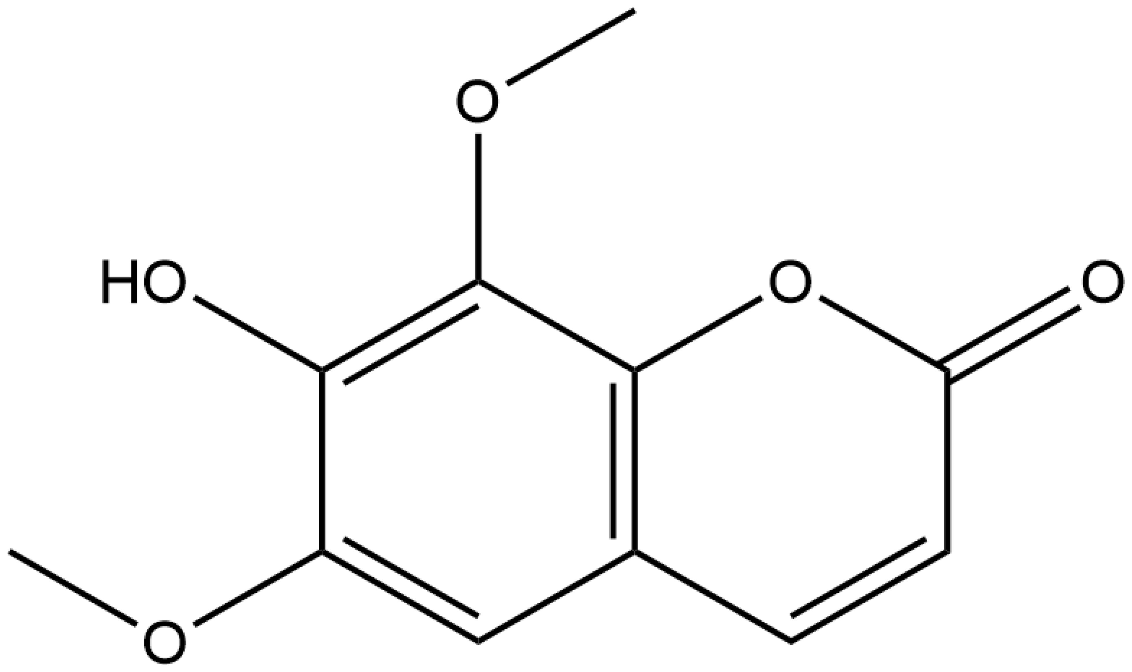 Structure of isofraxidin.