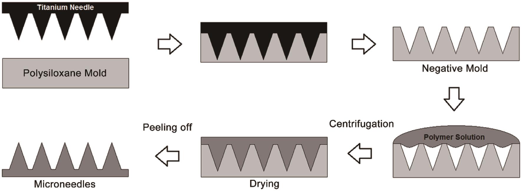 Microneedle production with micromolding method.