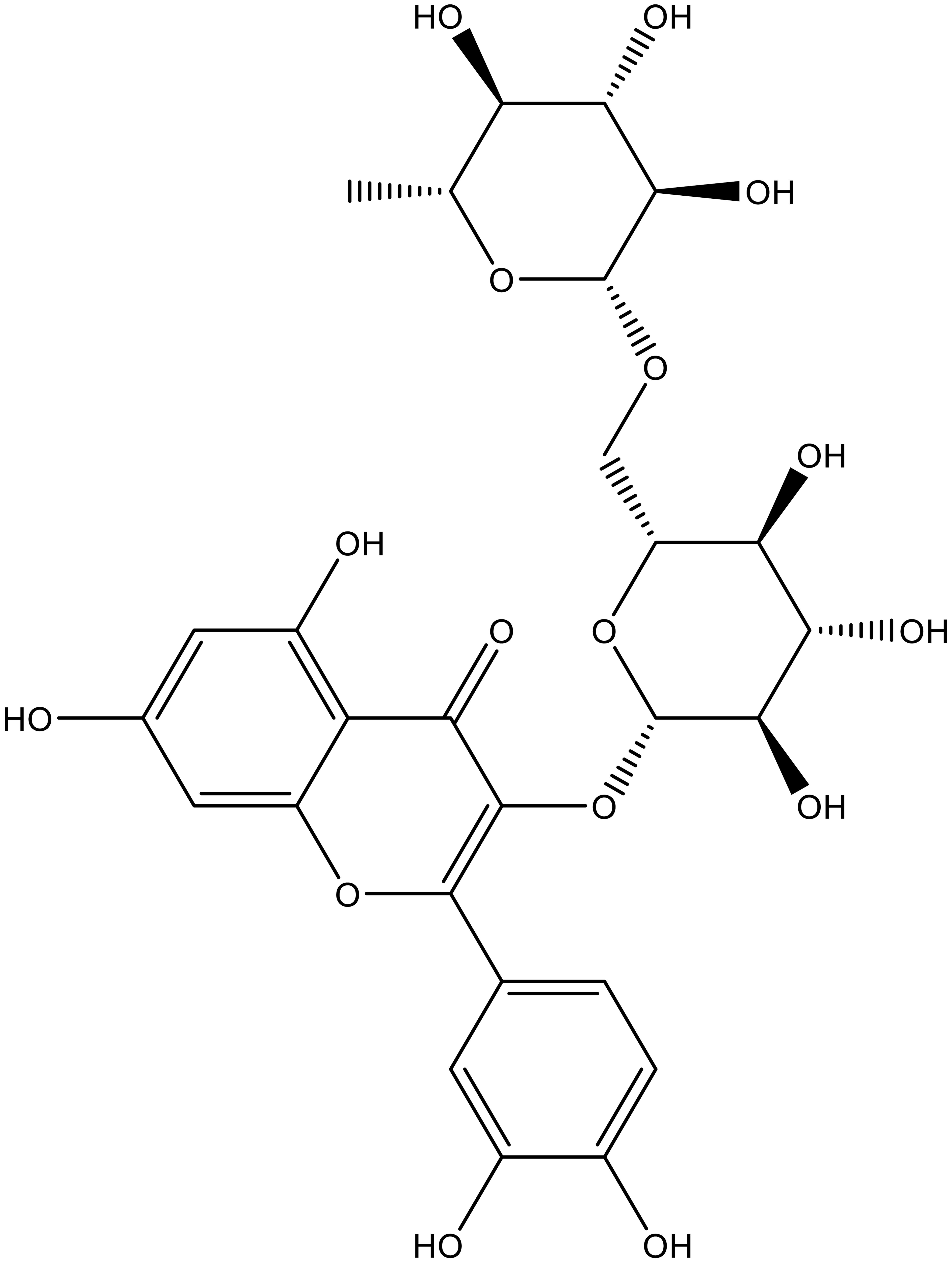 Structure of rutin.