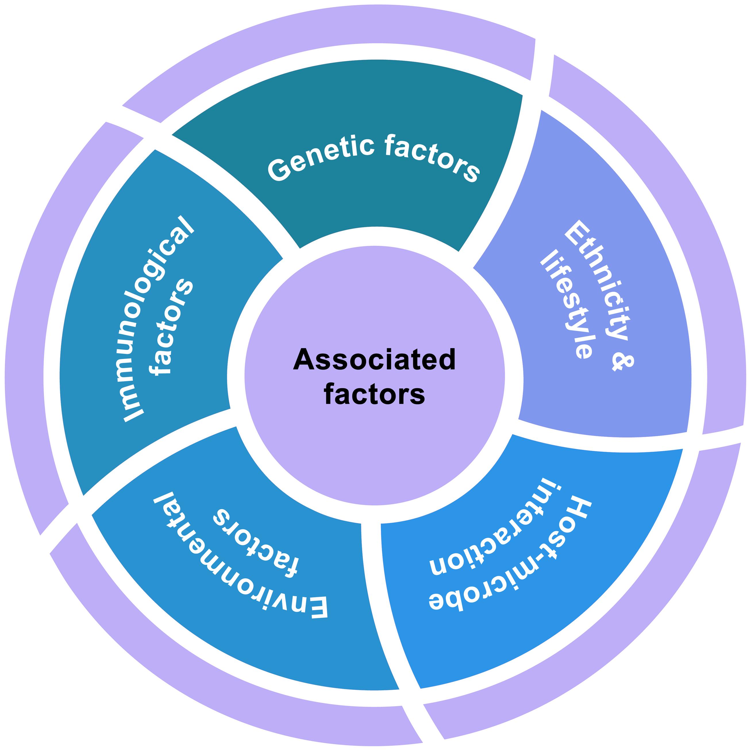 Integrated view of the factors associated with IBD.