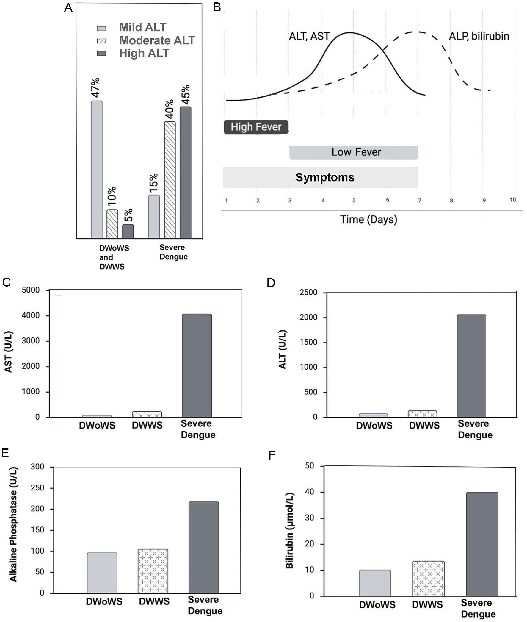Markers of liver damage.
