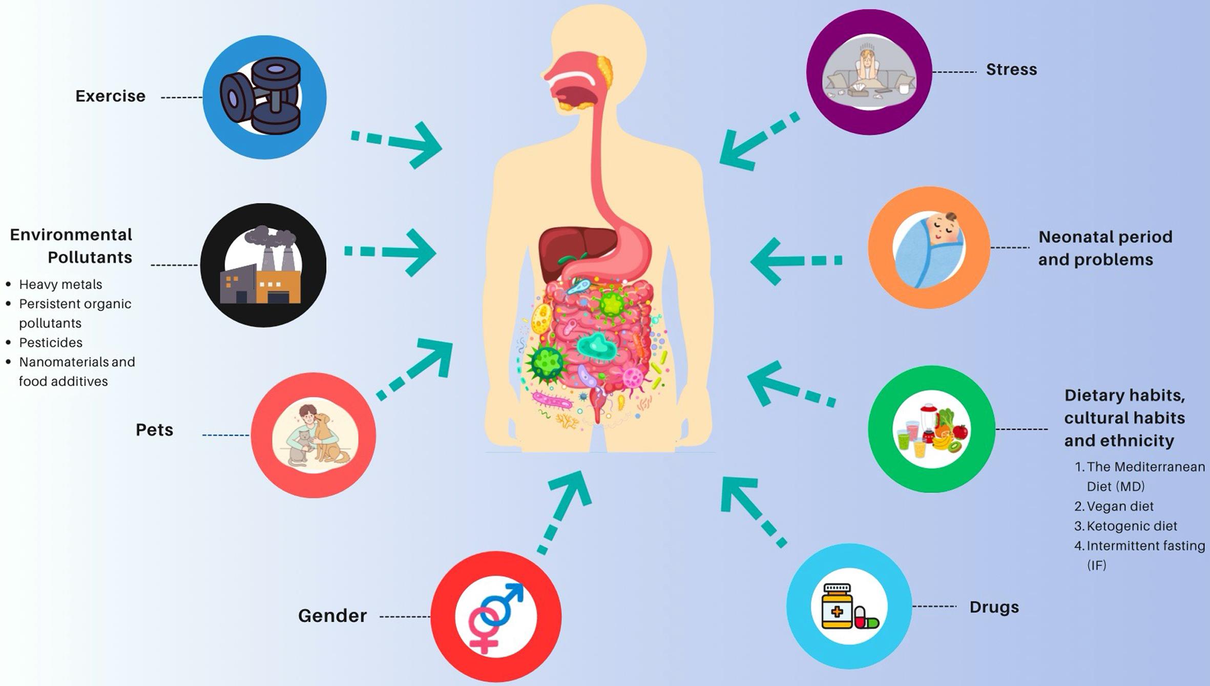 The intestinal microbiota is a dynamic ecosystem that is shaped by many factors throughout life, beginning at birth. The intestinal microbiota is a dynamic ecosystem that is shaped by many factors throughout life, beginning at birth.