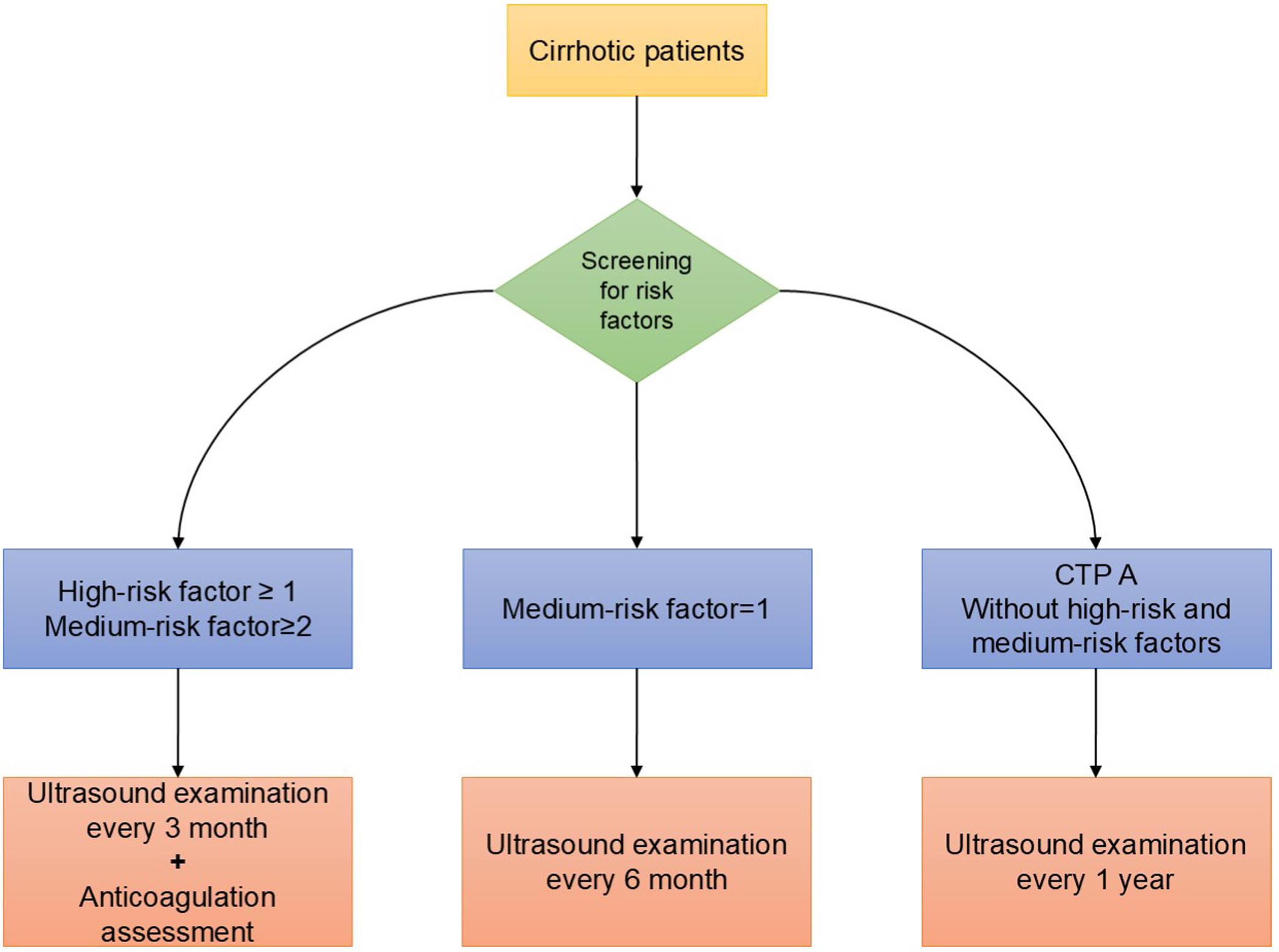 Practical algorithm for early screening of PVT-LC.