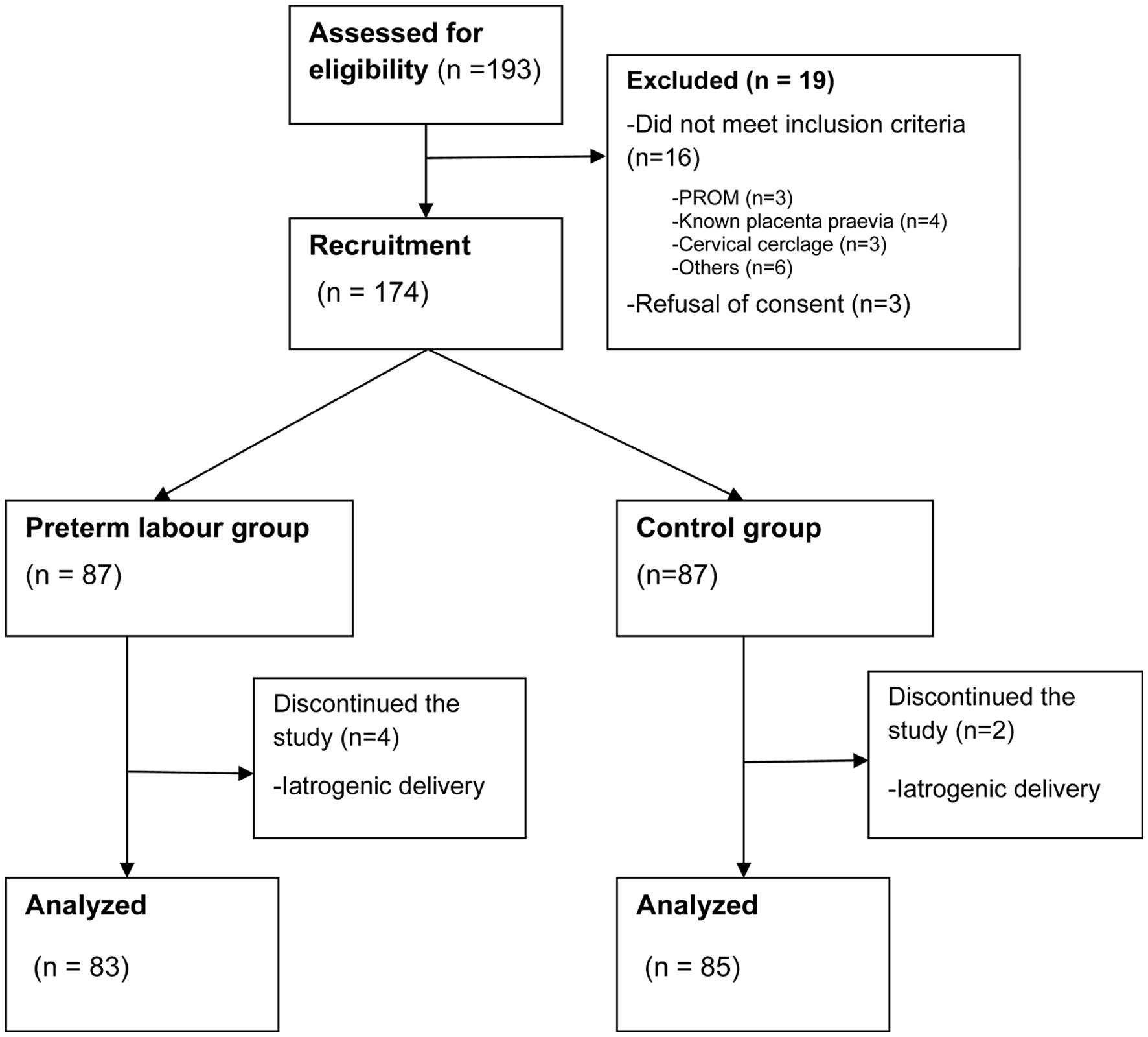 Flowchart for the study participants.