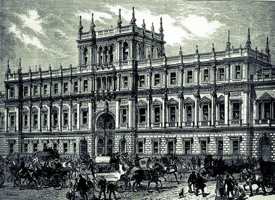 皇家学会1873～1967年所在地伯灵顿宫（Burlington House）