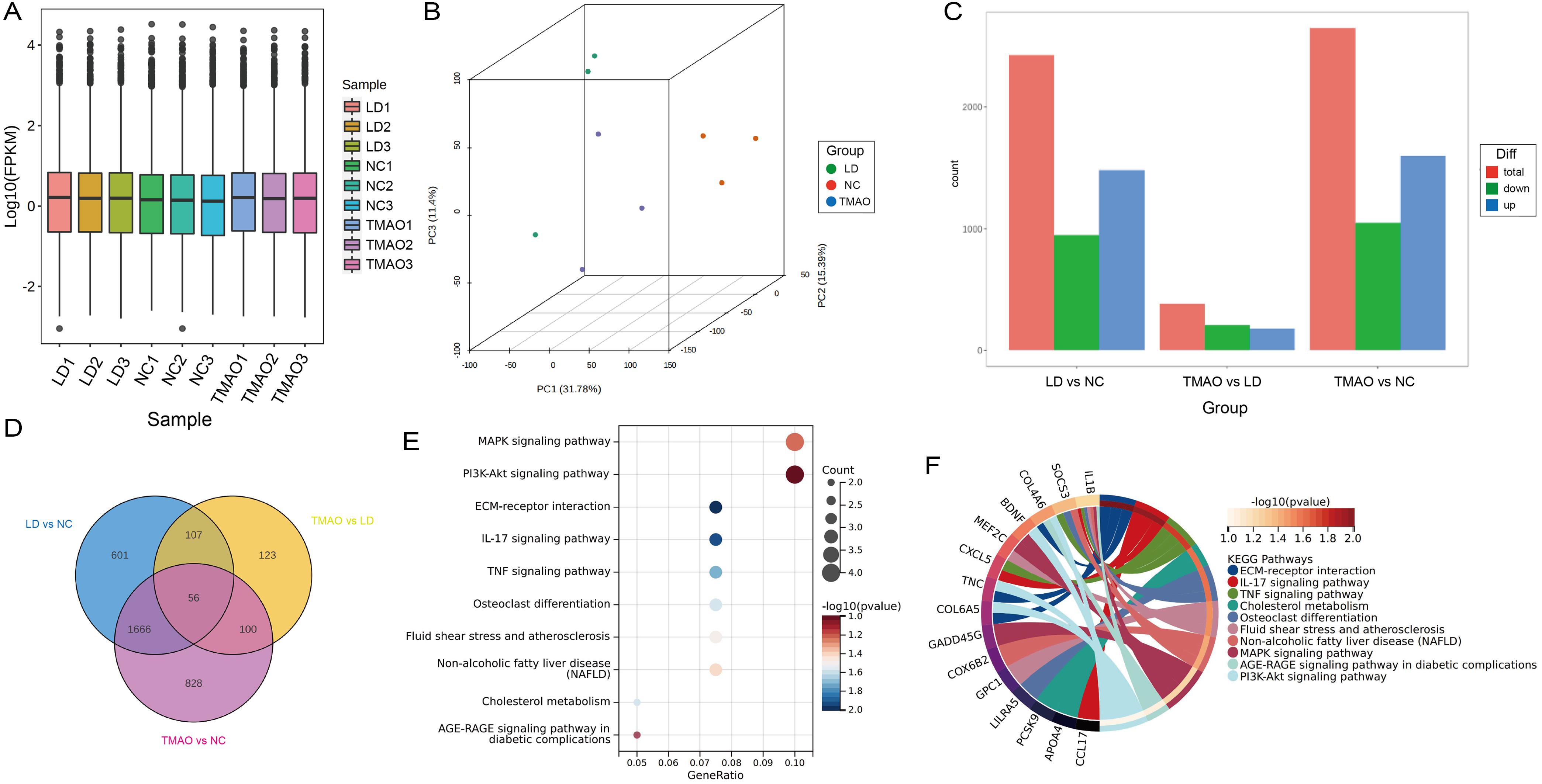 RNA sequencing of murine liver tissue.