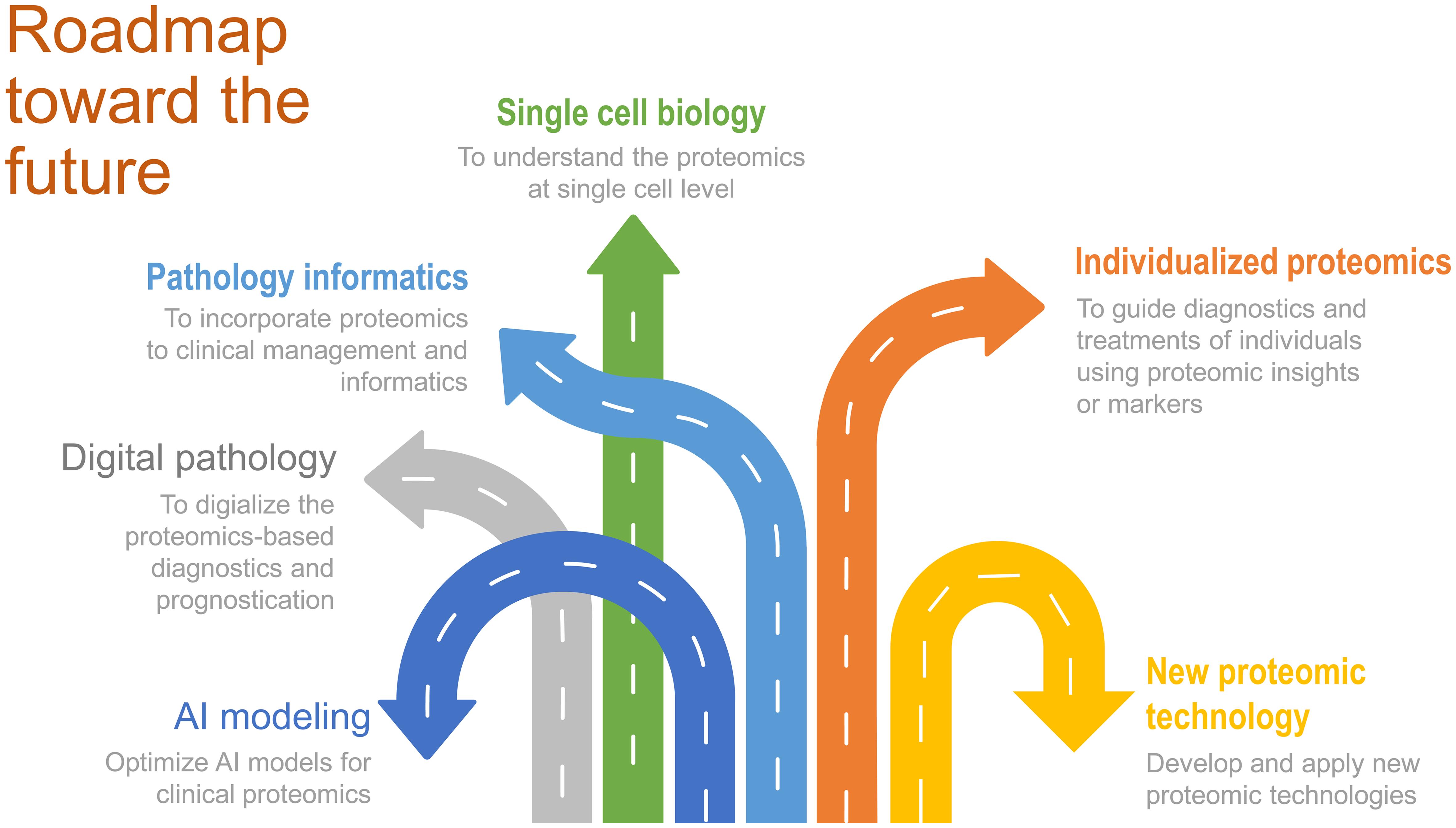 The roadmap toward the future includes the six major directions.