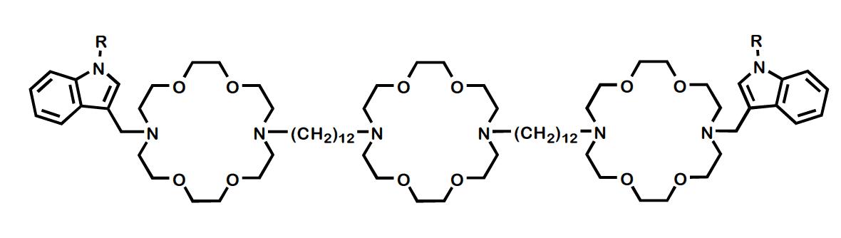 Structures of 3-indolylmethyl hydraphiles. R may be H or CH<sub>3</sub>.